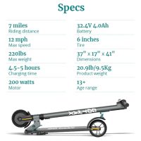Gotrax G2PLUS Foldable Electric Scooter for Adult Teens Age of 8+ with 6" Tires, 200W 12mph, Gray - Image 5