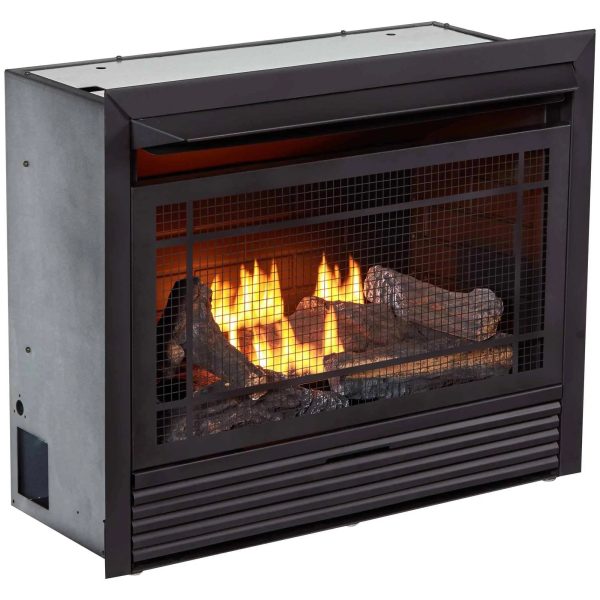 Duluth Forge Dual Fuel Ventless Fireplace Insert - 26,000 BTU, T-Stat Control