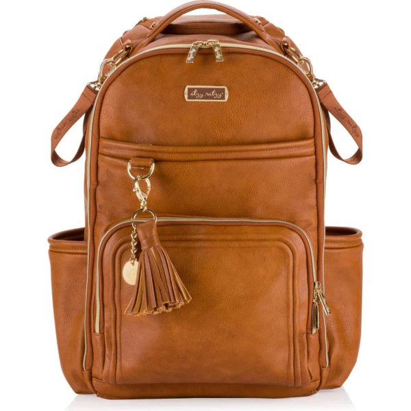 Itzy Ritzy Boss Plus Backpack Diaper Bag - Cognac