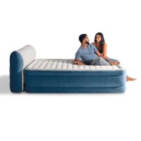 Intex Queen Dura-Beam Deluxe Series Comfort Headboard Airbed with Internal Pump - Image 2