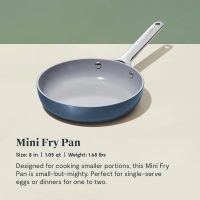 Caraway Non-Stick Ceramic Mini Fry Pan and Sauce Pan Duo - Navy - Image 5