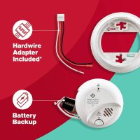 First Alert SC9120B-12pk BRK Brands Hardwire Combination Smoke/Carbon Monoxide Alarm with Battery Backup (12 Pack) - Image 6