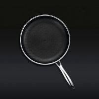 HexClad 12 inch Hybrid Stainless Steel Frying Pan - Image 3