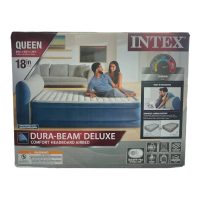 Intex Queen Dura-Beam Deluxe Series Comfort Headboard Airbed with Internal Pump - Image 6