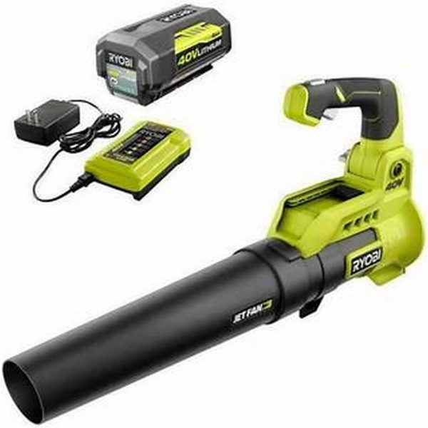 Ryobi 40V 110 MPH 525 CFM Cordless Battery Variable-Speed Jet Fan Leaf Blower