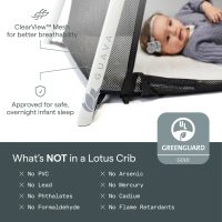 Lotus Travel Crib - Backpack Portable, Lightweight, Easy to Pack Play-Yard - Image 8