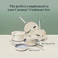Caraway Home Mini Fry Pan & Sauce Pan Duo, Cream - Image 2