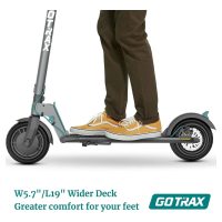 Gotrax Rival Adult Electric Scooter, 8.5 inch Pneumatic Tire, Max 12 Mile Range and 15.5mph Speed, 250W Foldable Escooter for Adult, Gray - Image 4