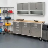 Seville Classics UltraHD Rolling Workbench - Granite - Image 11