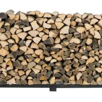 Woodhaven Black Firewood Rack - Black Cover - 8' - Image 10