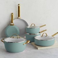 GreenPan - Reserve Ceramic Nonstick 10-Piece Cookware Set - Merlot - Image 2