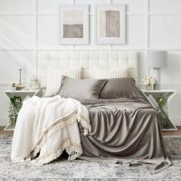 100% Bamboo Bed Sheets, Royal Blue, King Size - Image 3