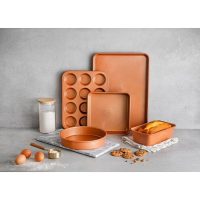 Gotham Steel 32 Piece Cookware Set, Bakeware and Food Storage Set, Nonstick Pots and Pans, Red - Image 9