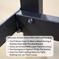 Woodhaven Black Firewood Rack - Black Cover - 8' - Image 6