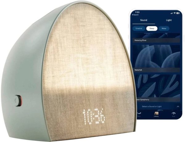 Restore 2 Sound Machine with Smart Light Sunrise Alarm Clock in Slate by Hatch
