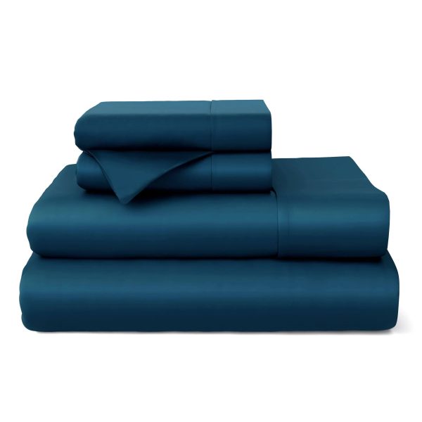 100% Bamboo Bed Sheets, Royal Blue, King Size