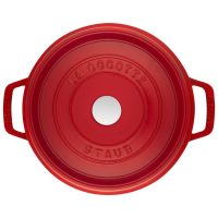 Staub - Cast Iron 5-qt Tall Cocotte - Cherry - Image 4