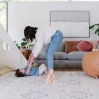 House of Noa | Little Nomad Play Mat Ula in Gray - 4x6 - Image 3