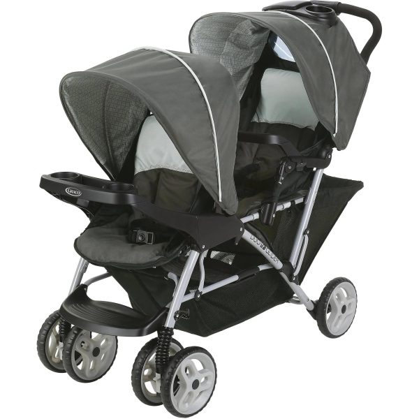 Graco DuoGlider Click Connect Double Stroller in Glacier