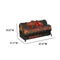Duraflame Infrared Quartz Electric Log Set Heater, Rustic Pine - Black - Image 10