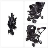 Baby Trend Sit N Stand Double Stroller - Onyx - Image 2