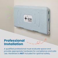 Ecr4kids Horizontal Wall-Mounted Baby Changing Station Wall-Mounted - Image 2