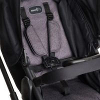 Evenflo Pivot Modular Travel System with SafeMax Car Seat, Casual Gray - Image 2
