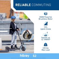 Hiboy S2 Electric Scooter - 8.5" Solid Tires - Up to 17 Miles Long-Range - Image 11